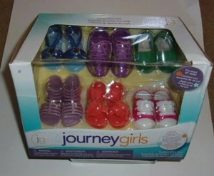 LESEN: 6 Paar Journey Girl Schuhe für 18" Journey Girl Puppen - Bild 1 von 1