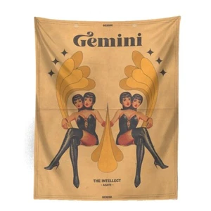 Gemini Tapestry Astrological Zodiac Wall Hanging Retro Cool Sexy Psychedelic - Picture 1 of 1
