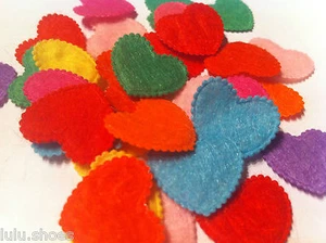 MINI FELT HEARTS Clothes Applique table confetti - 20 mm (0.8") - Picture 1 of 3