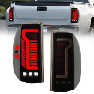 LED Tail Lights Lamps For 2007-2014 GMC Sierra Chevy Silverado 1500 2500 3500 HD - Image 1 of 4