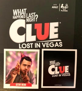 Clue   LOST IN VEGAS   Getting Weird    Action Card    HASBRO   2018 - Picture 1 of 3