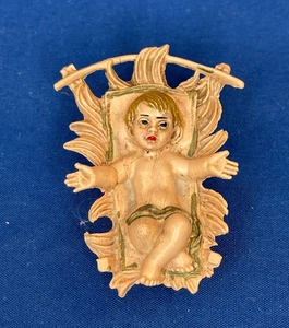 Belén de plástico de repuesto vintage para bebé Jesús en pesebre de 2,25 pulgadas - Imagen 1 de 8