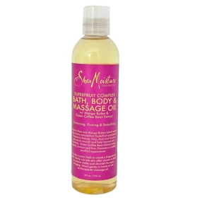 Aceite de masaje corporal de baño de grano de café verde mantequilla de mango superfruta hidratante de karité 8 oz - Imagen 1 de 5
