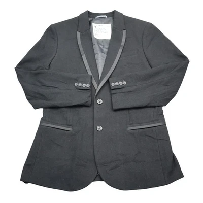 American Eagle Outfitters Blazer Womens M Suit Jacket Black Wool Blend Pockets - Image 1 of 4
