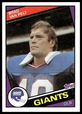 1984 Topps #323 Brad Van Pelt New York Giants NM+ - Image 1 of 2