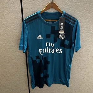 Adidas Real Madrid Jersey Blue Custom Elbackali #11 Men’s Size M NWT - Picture 1 of 9
