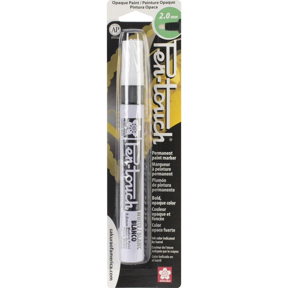 Sakura Pen-Touch Paint Marker Medium Point 2mm-White - 42580 - Bild 1 von 1