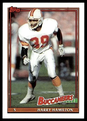 1991 Topps Harry Hamilton Tampa Bay Buccaneers #490 - Image 1 of 2