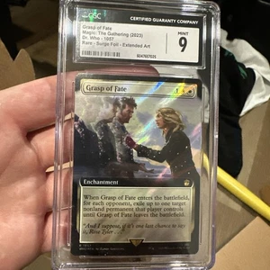 Magic The Gathering Grasp of Fate (arte extendido) (lámina de oleadas) lámina Doctor Who CGC 9 como nueva - Imagen 1 de 8