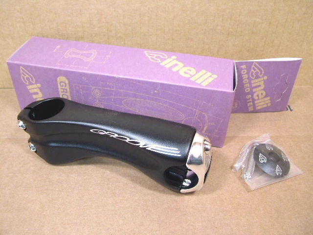 New-Old-Stock Cinelli Groove Stem...Black w/Silver Clamp (110 mm x 26.0 mm) - Image 1 of 1