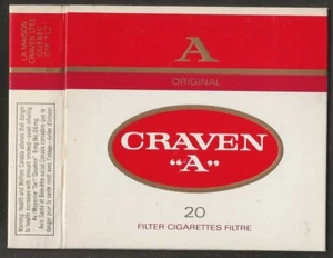 VINTAGE CIGARETTE/TOBACCO PACKET-#3636- HULL ONLY - CARRERAS CRAVEN A - Picture 1 of 2
