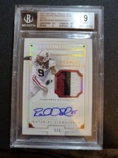 2016 National Treasures Collegiate Materials Signature Gold Richard Sherman 5/5