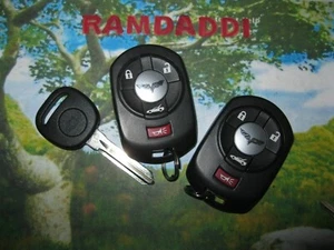 Unused Set 05/07 Corvette Remote Fob Transmitter 10372541 10372542 & Trunk Key - Picture 1 of 8