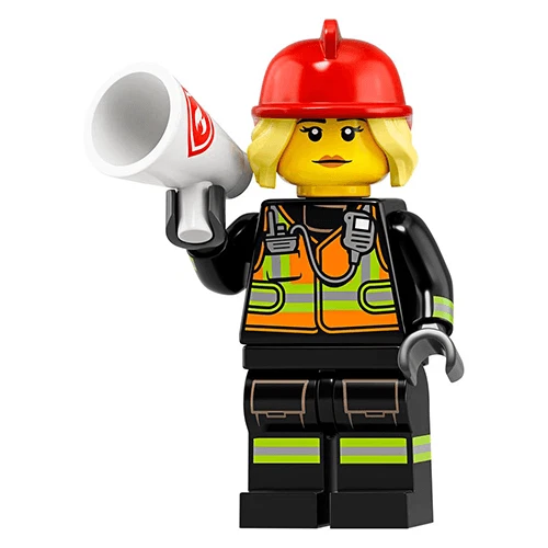 LEGO Minifigures Series 19 Female Fire Fighter Minifigure 71025 - Image 1 of 1