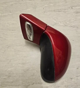 2010 GENIUNE PEUGEOT 308 PASSENGERSIDE LEFT WING MIRROR IN RED 0208094 - Picture 1 of 6