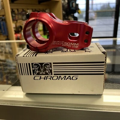 Chromag, BZA, Stem, 1-1/8'', L: 50mm, 0¯, Dia: 35mm, Red - Image 1 of 2