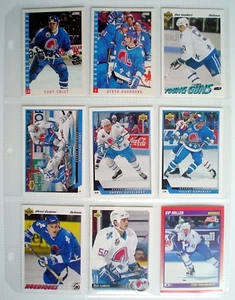 LOT OF NINE 1991-92-93'S QUÉBEC NORDIQUES CARDS + 1 REFILL *** 9 CARTES NORDIQUES + - Bild 1 von 3