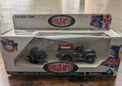 SOLIDO 6128 1/50 Dodge 4x4 Car + Tonne Military Water Trailer US - Image 1 of 4