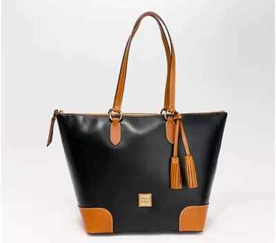 Bolso de Mano Dooney & Bourke Wexford Cuero Carrera Negro A626468 Foto 1 de 4