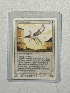 Signed Mesa Pegasus LP Revised Artist Melissa A. Benson 1993 MTG Magic Vintage - Picture 1 of 2