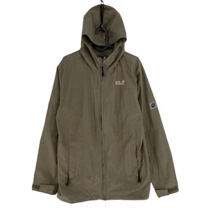 Jack Wolfskin Brown Cotton Blend Hooded Jacket Coat Size 16 Years 176 Cm - Picture 1 of 11