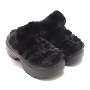 Zoccolo trapuntato foderato CROCS STOMP nero unisex nuovo con etichette *RARO* taglia UK M11/W12 - Foto 1 di 23