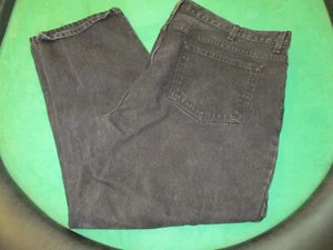 Faded Glory Jeans Mens 44x30 Black Relaxed Fit Denim Tapered - Picture 1 of 4