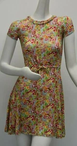 NEW Oscar de la Renta Girls Viscose Flowers Dress Stretch Hot Pink Blue 14 Y - Picture 1 of 12