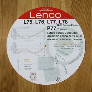 Patrone Ausrichtungswinkel für Lenco L75/L76/L77/L78 & P77 Plattenspieler Tonarm - Bild 1 von 8