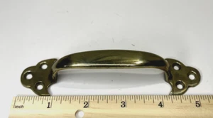 5-1/4" x 1-3/16" Dull Brass Cabinet Hardware Pull Handle - Picture 1 of 5