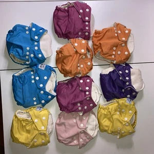 FUZZIBUNZ FUZZI BUNZ POCKET CLOTH DIAPER ONE SIZE ELITE - BUNDLE OF 10 - Picture 1 of 23