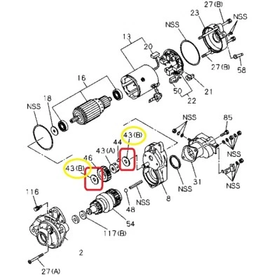 (1) Retenedor de piñón de arranque GENUINO ISUZU 1-81129709-0 Foto 1 de 2