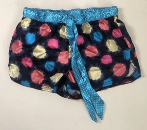 Justice Size 12 Girls Kids Satin Lounge Sleepwear Polka Dots Shorts Fast Ship - Picture 1 of 3