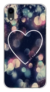 Coque en silicone imprimée compatible Apple iPhone XR Coeur Love - Photo 1 sur 3