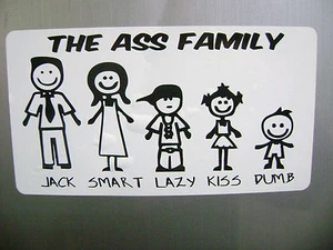 THE A@# FAMILY sticker for Hot rods, Gasser, Rat Rods - Picture 1 of 1
