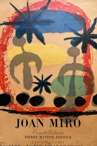 Vintage Poster Poster Joan MIRO (1893-1983) Constellations Pierre Matisse Editeu - Bild 1 von 8