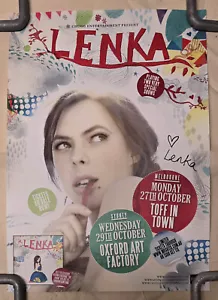 Lenka 2008 Signed Concert Poster – Debut Album Promo – Original Tour Artwork COA - Picture 1 of 1