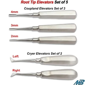 Dental Elevators Root Tip Tooth Extraction Luxating Implant Surgery Instruments - Picture 1 of 3