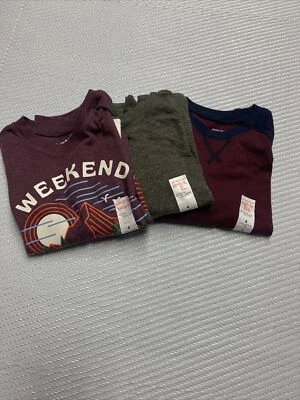 Lote De 3 Camisetas Jumping Beans Niños Talla 4 Manga Larga Nuevas Con Etiquetas Foto 1 de 4