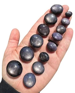 Blauer Saphir Trommelstein (Klasse AAA) natürlicher blauer Saphir aus Indien - Bild 1 von 12