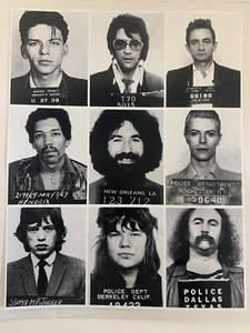 Celebrity Famous Music Musician Photo Poster Mugshots  11” X 14” Collage 9 - Picture 1 of 3