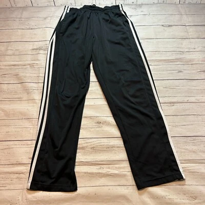 Adidas Track Pants Black Climacool Athletic Sweats Men's Size Medium - Image 1 of 4