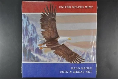 2008 Bald Eagle Coin and Medal Set (EA9) - Sealed from the Mint - Image 1 of 3