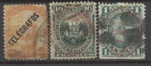 Nº: 124500 - PERÚ - LOTE DE 3 SELLOS ANTIGUOS - USADOS!! - Imagen 1 de 1