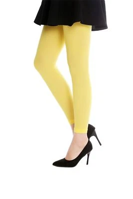 DRESS ME UP Strumpfhose Leggings Damenkostüm Karneval Halloween gelb S/M W-014Y - Bild 1 von 2