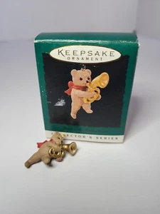 1996 Hallmark Wahrzeichen Ornament Marsch der Teddybären 4. Trompete Posaune - Bild 1 von 6