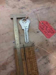Ford Crow Lock 1930 Francis Keil & Son 155N Vintage Blank Uncut Key - Picture 1 of 5