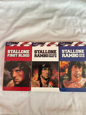 RAMBO Special Edition VHS Collection Trilogy (2002) FIRST BLOOD Artisan - Image 1 of 4