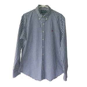 Ralph Lauren Hemd Vintage Kariert Custom Fit Button Down Herren Größe L - Bild 1 von 17