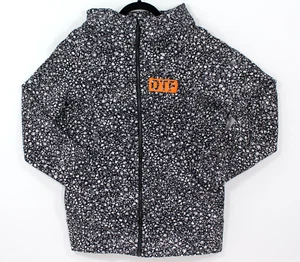 Lululemon Scuba Hoodie Venture Floral Alpine B&W Zip Orangetheory Logo Womens 14 - Picture 1 of 10